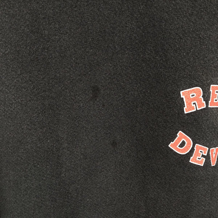 ALSTYLE The Undertaker Big Evil Red Devil Sweat Pullover Hoodie, Made in USA, Men's XL equivalent. cotton black type Vintage Second Hand