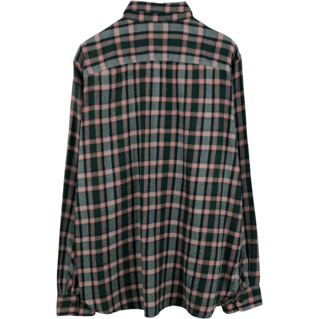 GAP + PENDLETON Long-Sleeve Flannel Check Shirt, Men's Size XL cotton green type Vintage Second Hand