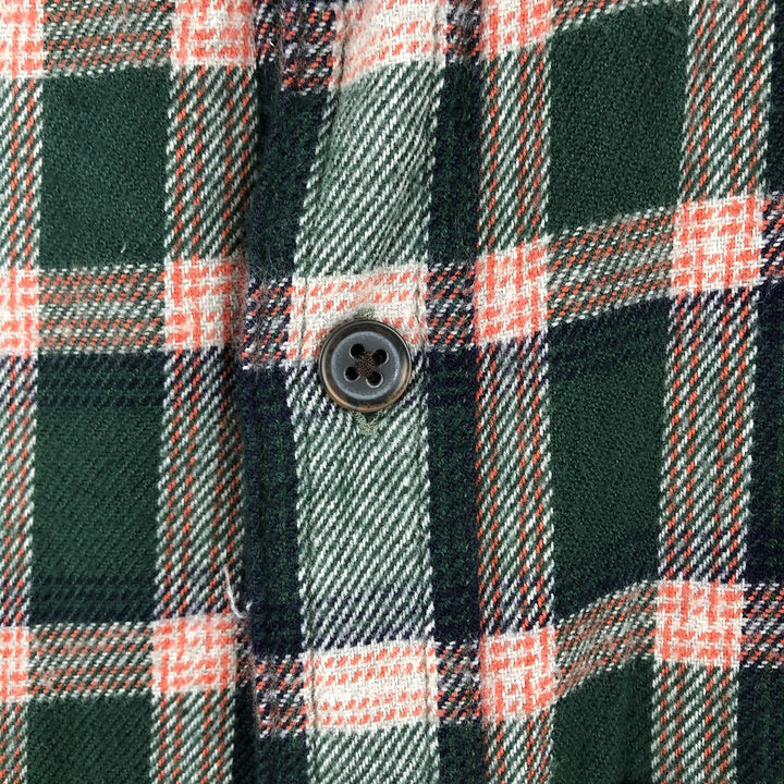 GAP + PENDLETON Long-Sleeve Flannel Check Shirt, Men's Size XL cotton green type Vintage Second Hand