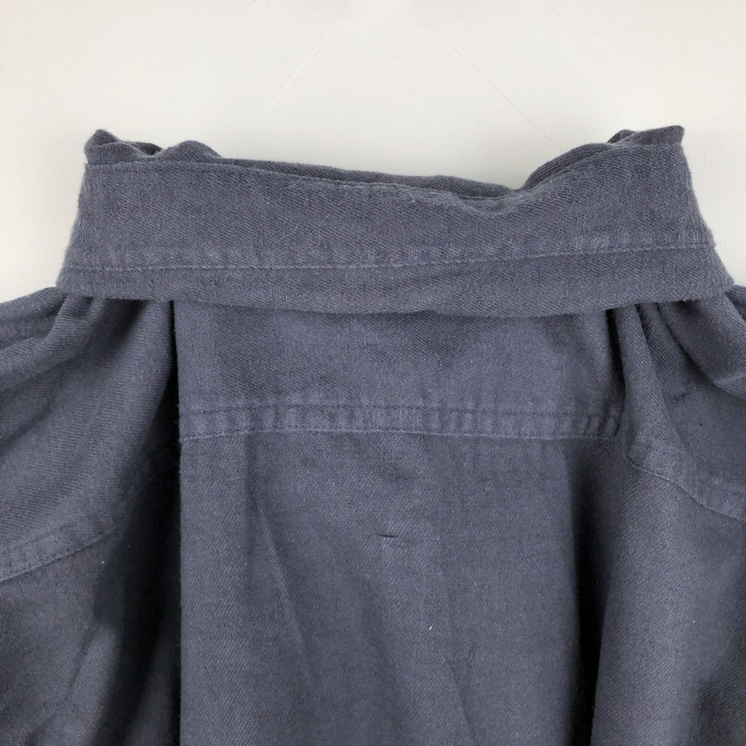 Patagonia ORGANIC COTTON 42410FA23 Long-Sleeve Flannel Shirt, Men's Size L (approx.) cotton navy blue type Vintage Second Hand