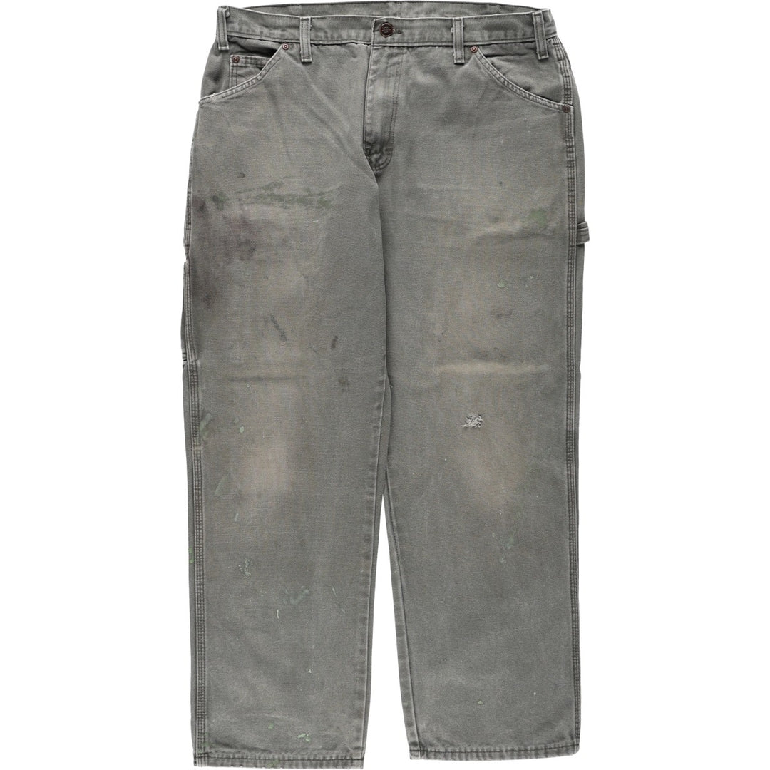 Dickies Relaxed Fit Duck Painter Pants, Men's, W35 equivalent cotton gray type Vintage Second Hand