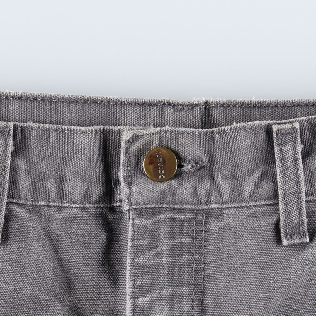 00'S Carhartt Dungaree Fit Double Knee Duck Painter Pants Men's W32 equivalent cotton Charcoal Vintage Second Hand