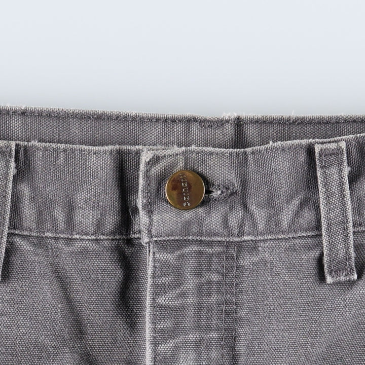 00'S Carhartt Dungaree Fit Double Knee Duck Painter Pants Men's W32 equivalent cotton Charcoal Vintage Second Hand