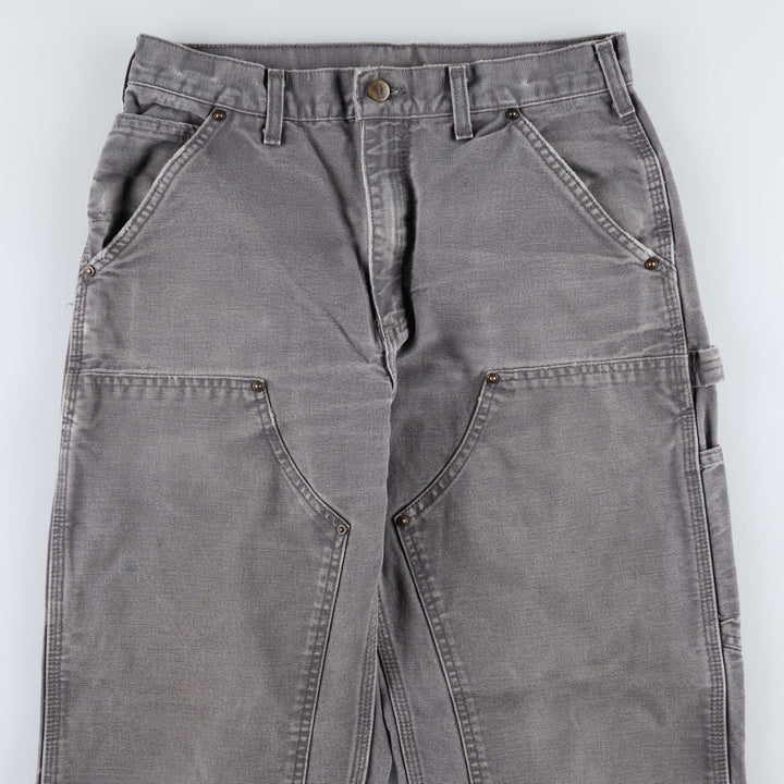 00'S Carhartt Dungaree Fit Double Knee Duck Painter Pants Men's W32 equivalent cotton Charcoal Vintage Second Hand