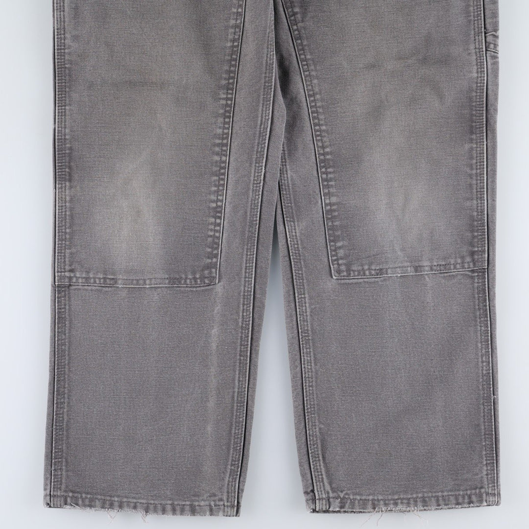 00'S Carhartt Dungaree Fit Double Knee Duck Painter Pants Men's W32 equivalent cotton Charcoal Vintage Second Hand