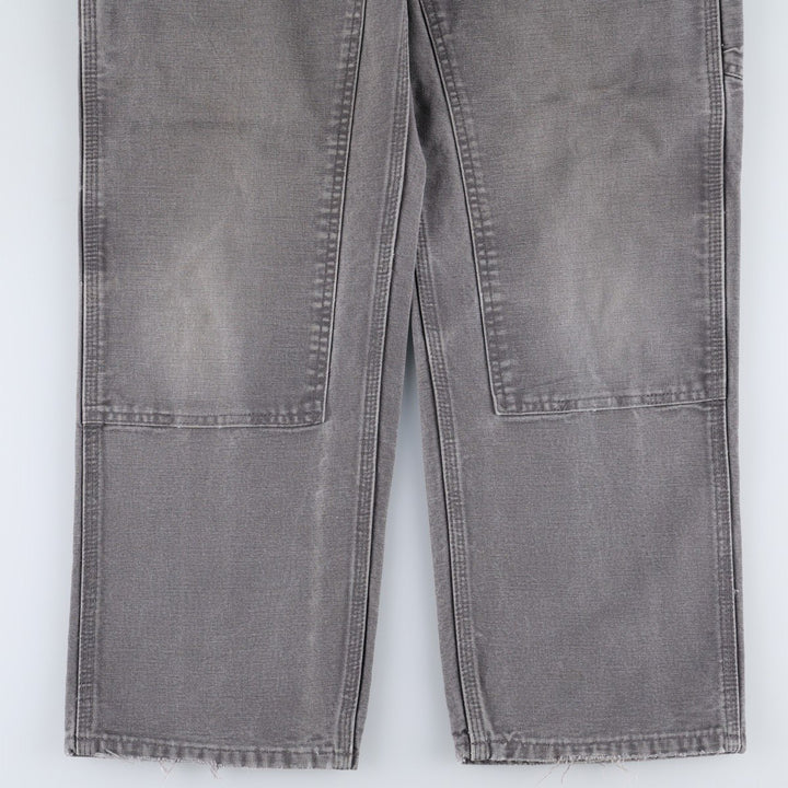 00'S Carhartt Dungaree Fit Double Knee Duck Painter Pants Men's W32 equivalent cotton Charcoal Vintage Second Hand