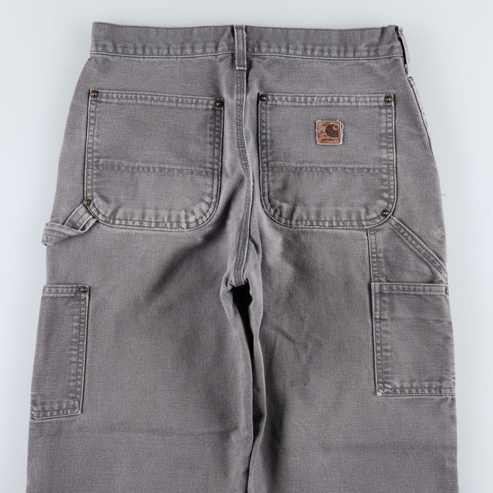 00'S Carhartt Dungaree Fit Double Knee Duck Painter Pants Men's W32 equivalent cotton Charcoal Vintage Second Hand