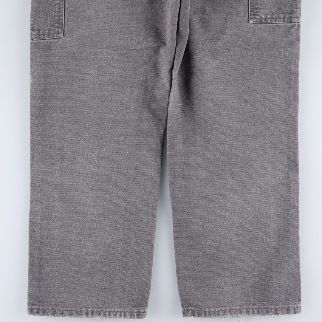 00'S Carhartt Dungaree Fit Double Knee Duck Painter Pants Men's W32 equivalent cotton Charcoal Vintage Second Hand