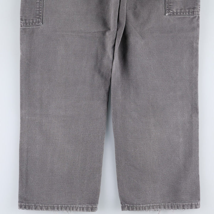 00'S Carhartt Dungaree Fit Double Knee Duck Painter Pants Men's W32 equivalent cotton Charcoal Vintage Second Hand