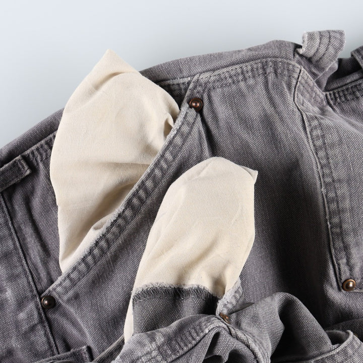 00'S Carhartt Dungaree Fit Double Knee Duck Painter Pants Men's W32 equivalent cotton Charcoal Vintage Second Hand