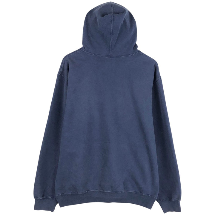 2000'S adidas sweatshirt pullover hoodie, Made in Canada, Men's size M cotton navy blue type Vintage Second Hand