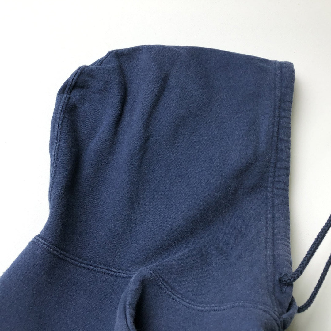 2000'S adidas sweatshirt pullover hoodie, Made in Canada, Men's size M cotton navy blue type Vintage Second Hand