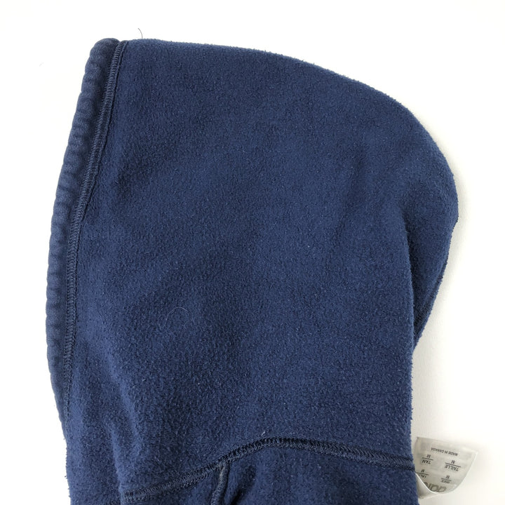 2000'S adidas sweatshirt pullover hoodie, Made in Canada, Men's size M cotton navy blue type Vintage Second Hand