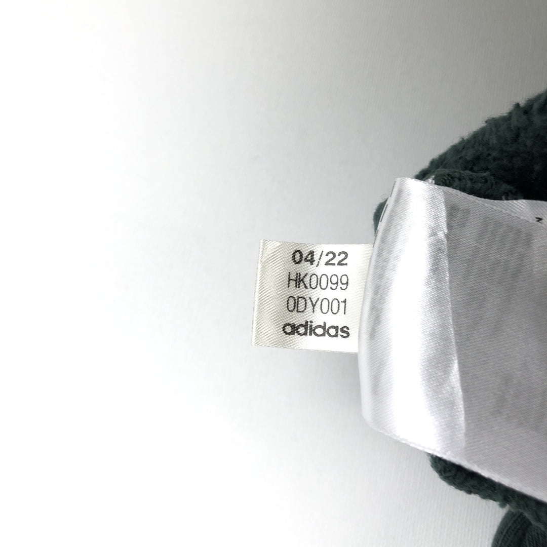Adidas Originals Sweatshirt Pullover Hoodie, Men's Size M cotton Green type dark green Vintage Second Hand