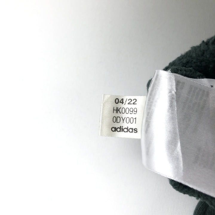 Adidas Originals Sweatshirt Pullover Hoodie, Men's Size M cotton Green type dark green Vintage Second Hand
