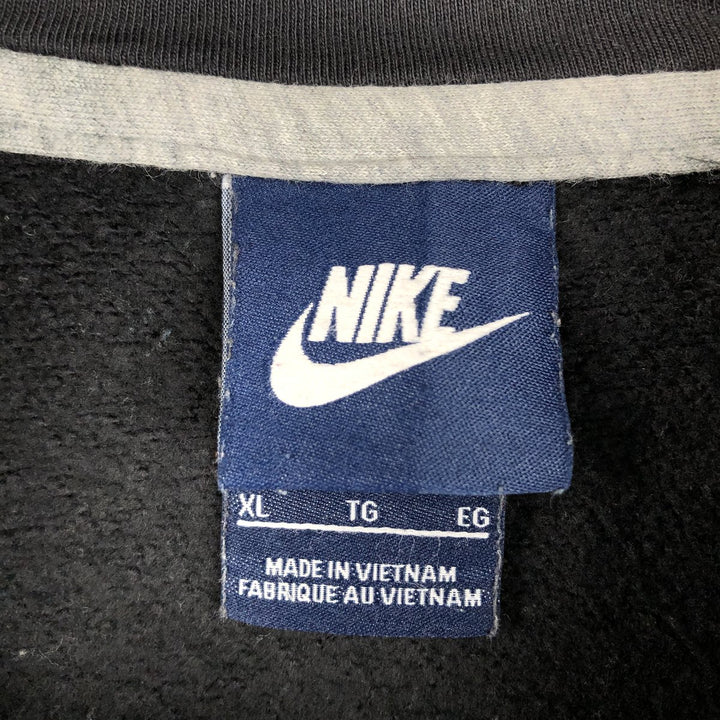 Nike Sweat Pullover Hoodie Men's XL Size cotton black type Vintage Second Hand