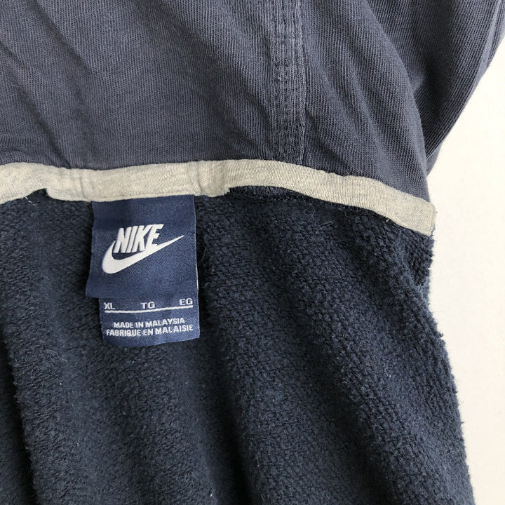 Nike Sweat Pullover Hoodie Men's XL Size cotton navy blue type Vintage Second Hand