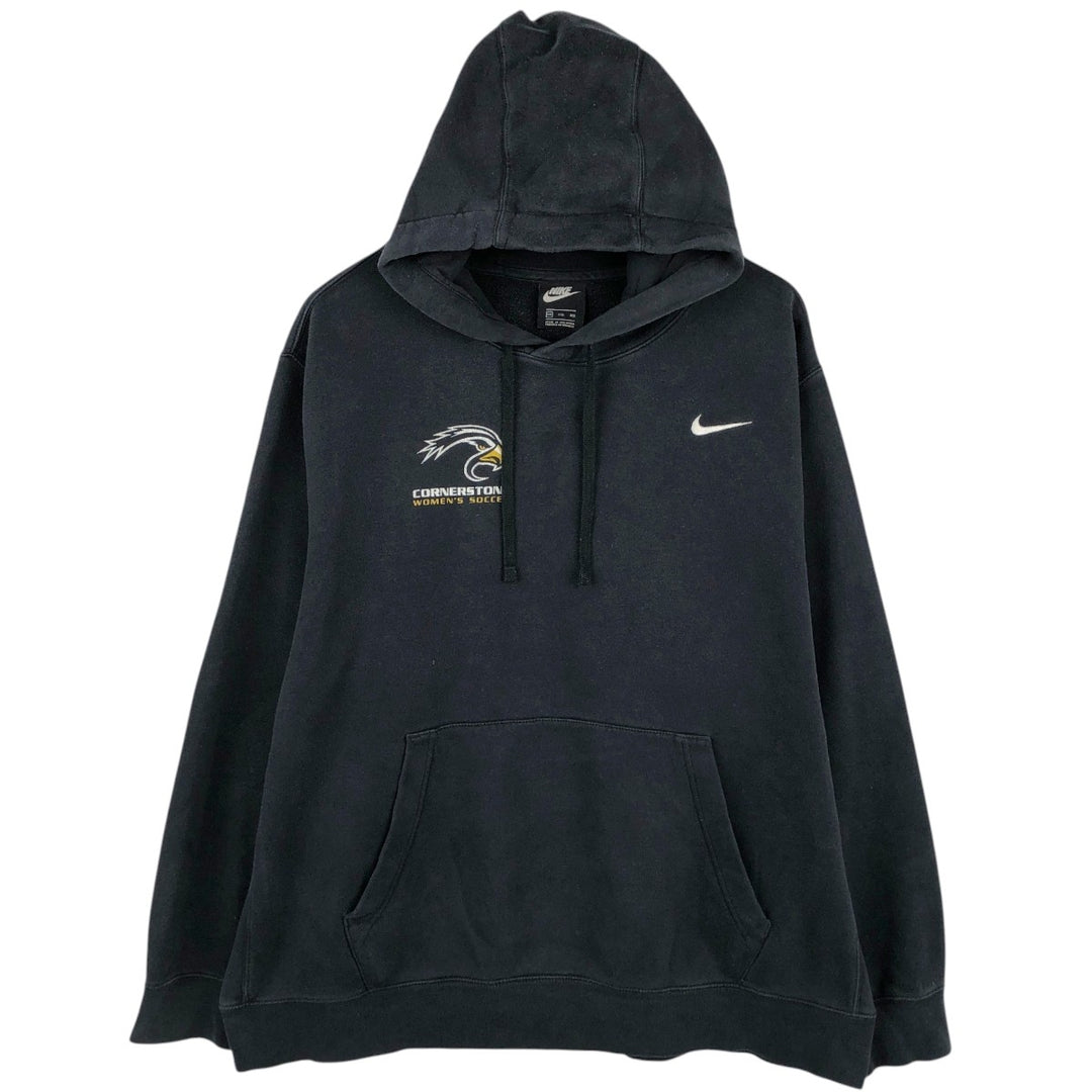 Nike Men's XXL equivalent Cornerstone University cotton black type Vintage Second Hand
