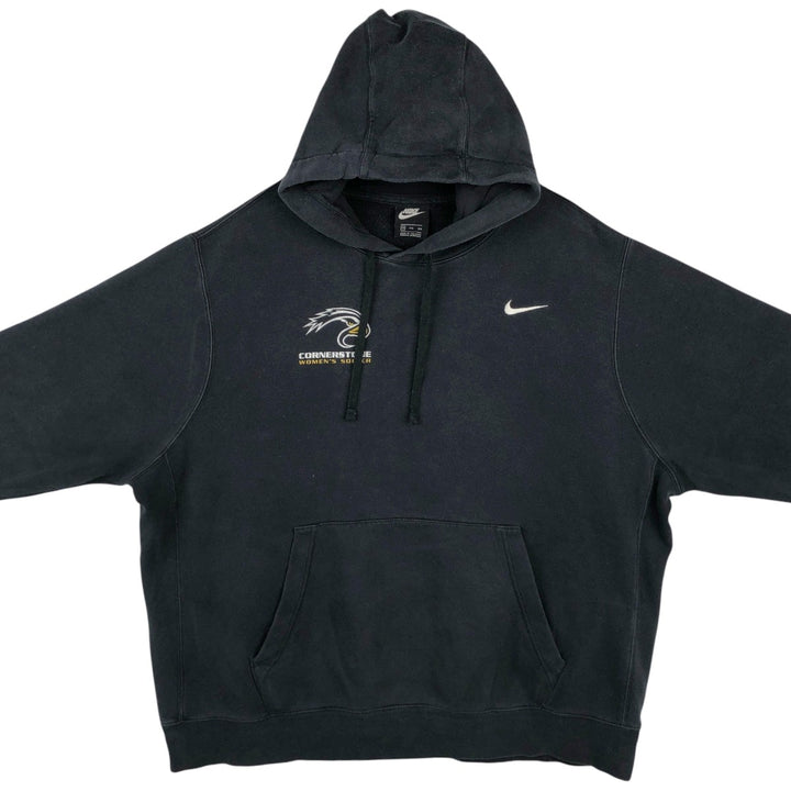 Nike Men's XXL equivalent Cornerstone University cotton black type Vintage Second Hand