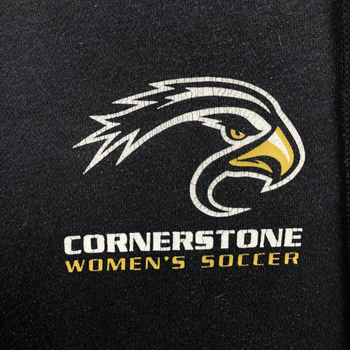Nike Men's XXL equivalent Cornerstone University cotton black type Vintage Second Hand
