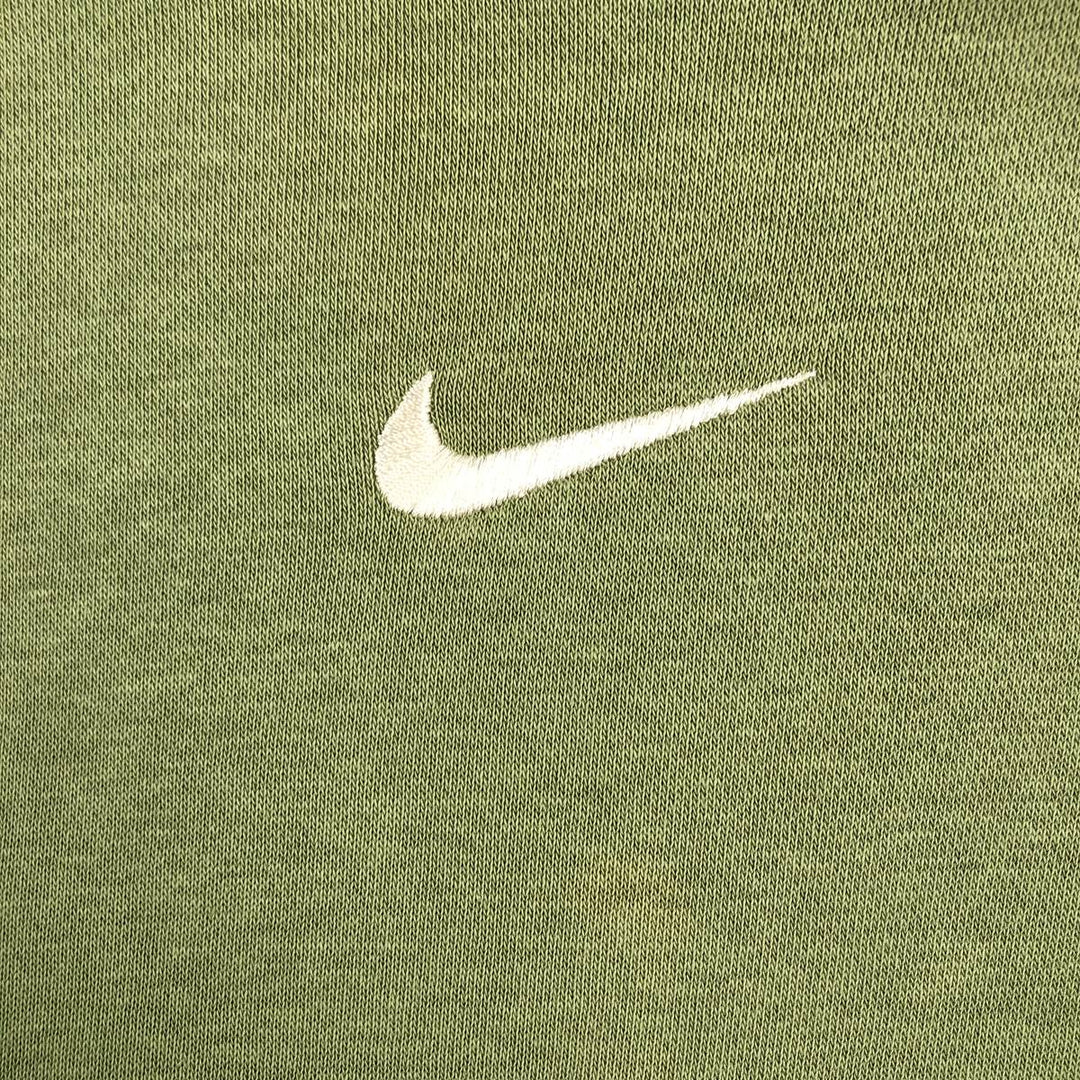 Nike Center Logo Sweat Pullover Hoodie, Men's Size Small cotton green type yellow green Vintage Second Hand
