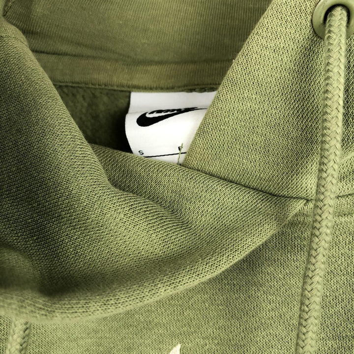 Nike Center Logo Sweat Pullover Hoodie, Men's Size Small cotton green type yellow green Vintage Second Hand