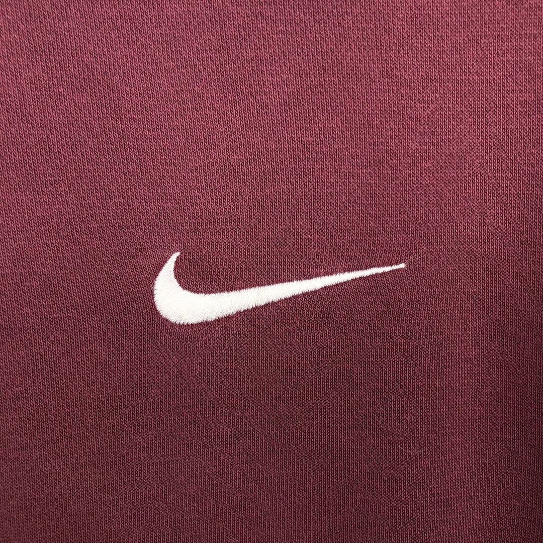 Nike Sweat Pullover Hoodie, Men's Size L cotton Red type red-purple Vintage Second Hand