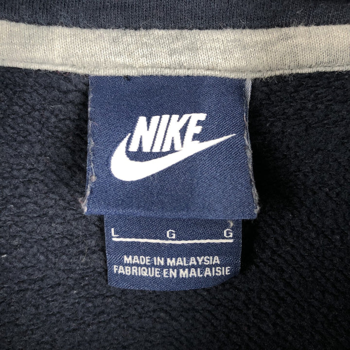 Nike Sweat Pullover Hoodie, Men's Size L cotton black type Vintage Second Hand