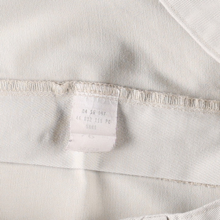 Ralph Lauren POLO RALPH LAUREN ANDREW PANT Two-pleat Chino Pants Men's W37 equivalent cotton ivory Vintage Second Hand