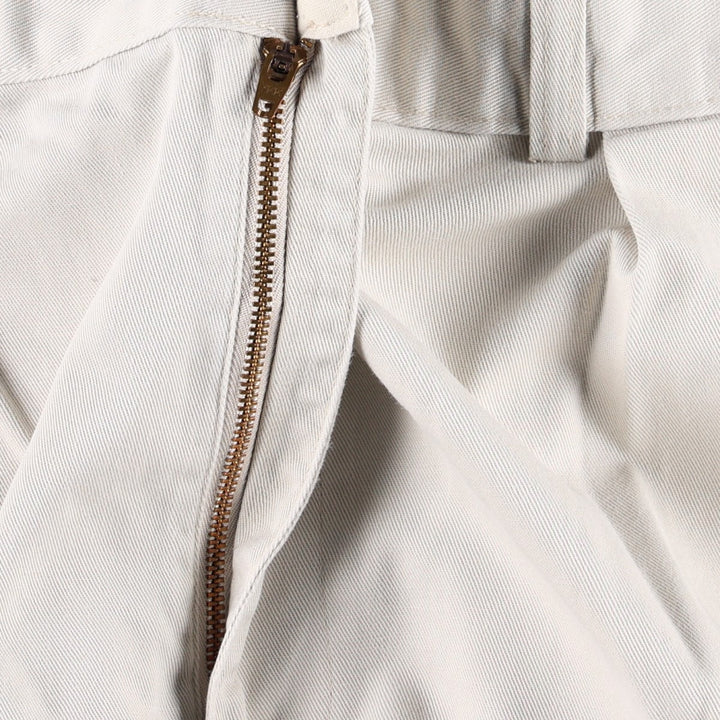 Ralph Lauren POLO RALPH LAUREN ANDREW PANT Two-pleat Chino Pants Men's W37 equivalent cotton ivory Vintage Second Hand