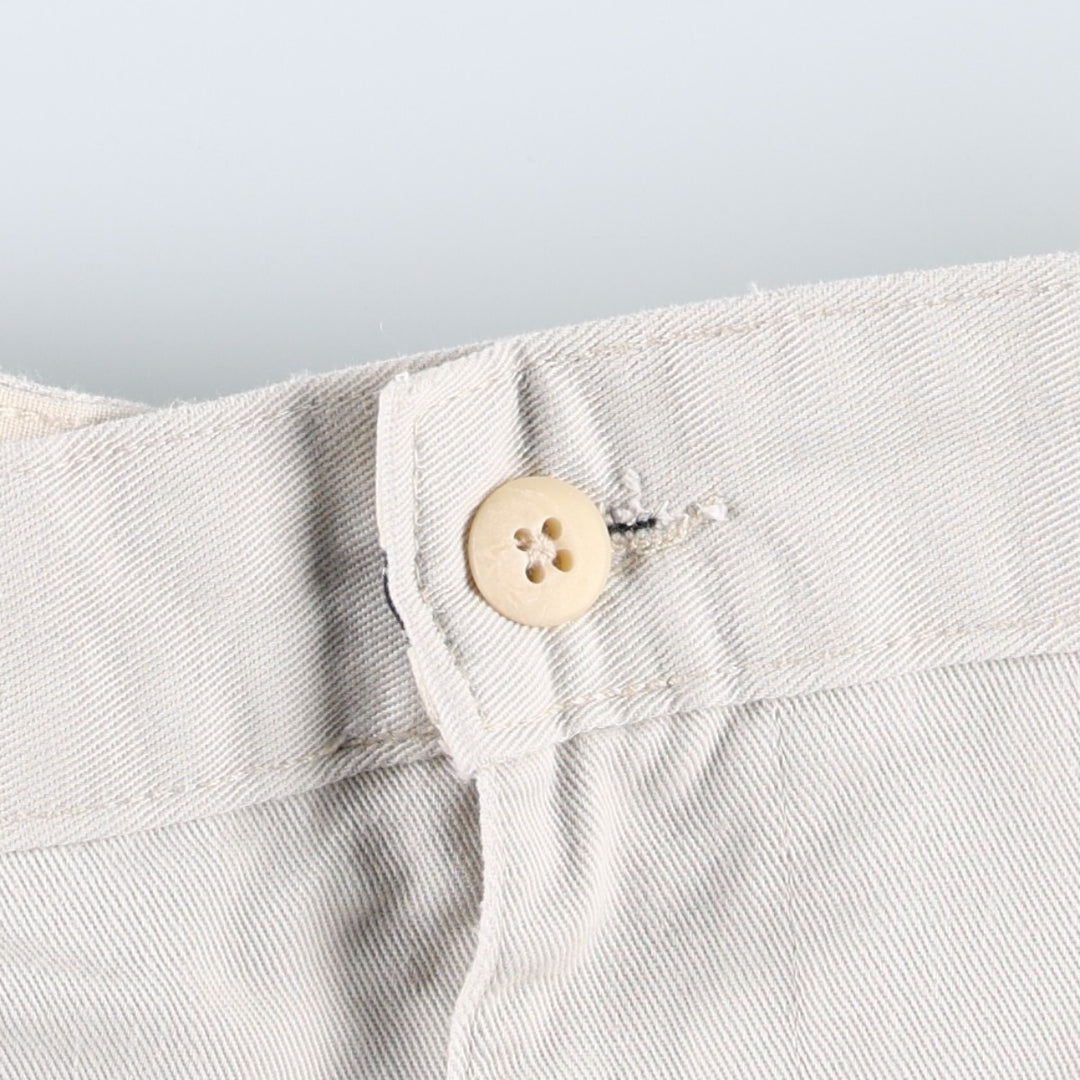 Ralph Lauren POLO RALPH LAUREN ANDREW PANT Two-pleat Chino Pants Men's W37 equivalent cotton ivory Vintage Second Hand