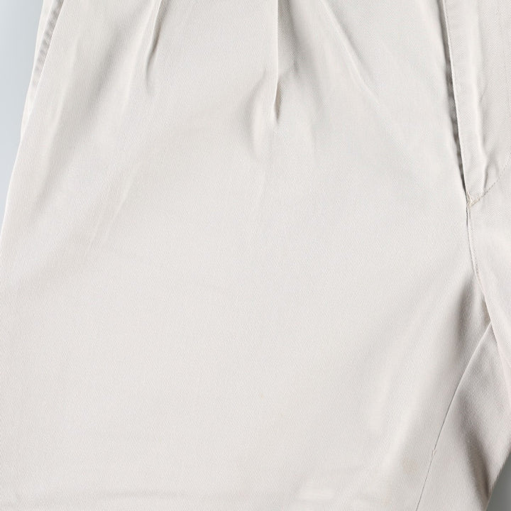 Ralph Lauren POLO RALPH LAUREN ANDREW PANT Two-pleat Chino Pants Men's W37 equivalent cotton ivory Vintage Second Hand