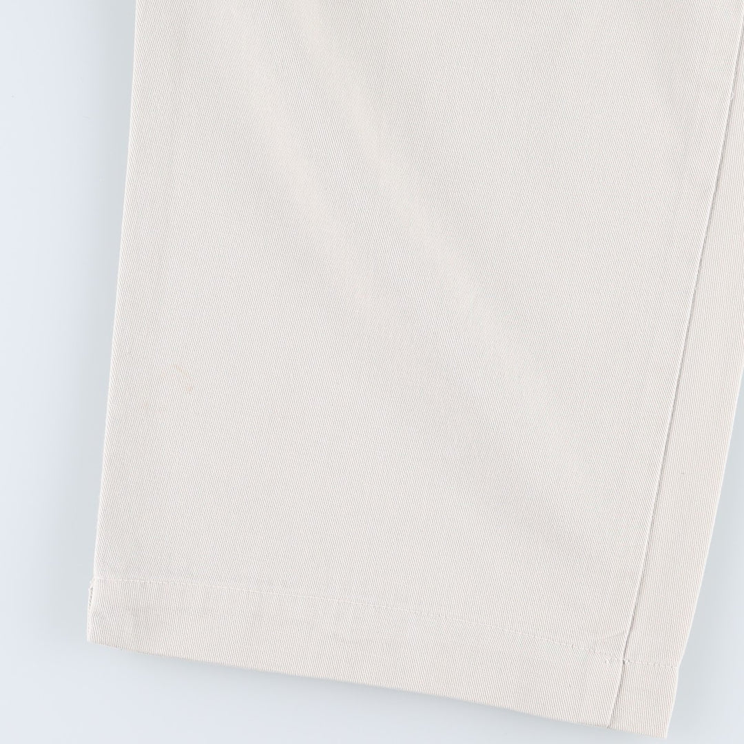 Ralph Lauren POLO RALPH LAUREN ANDREW PANT Two-pleat Chino Pants Men's W37 equivalent cotton ivory Vintage Second Hand