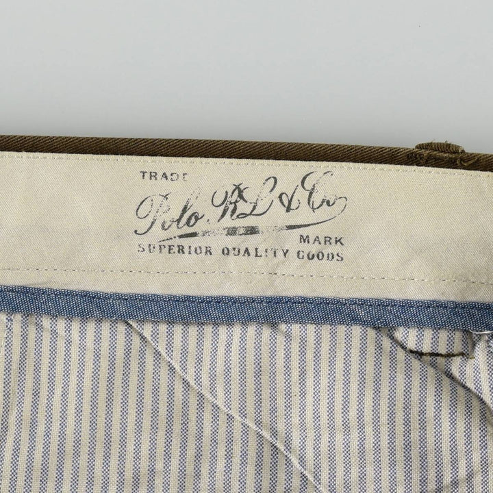 Ralph Lauren POLO RALPH LAUREN Classic Fit Chino Pants, Men's, Size W36 cotton brown type Vintage Second Hand