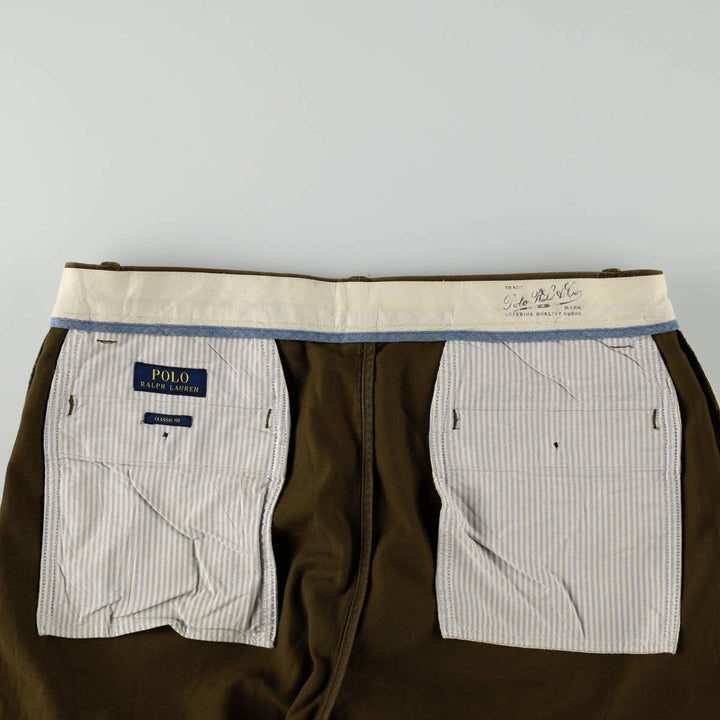 Ralph Lauren POLO RALPH LAUREN Classic Fit Chino Pants, Men's, Size W36 cotton brown type Vintage Second Hand