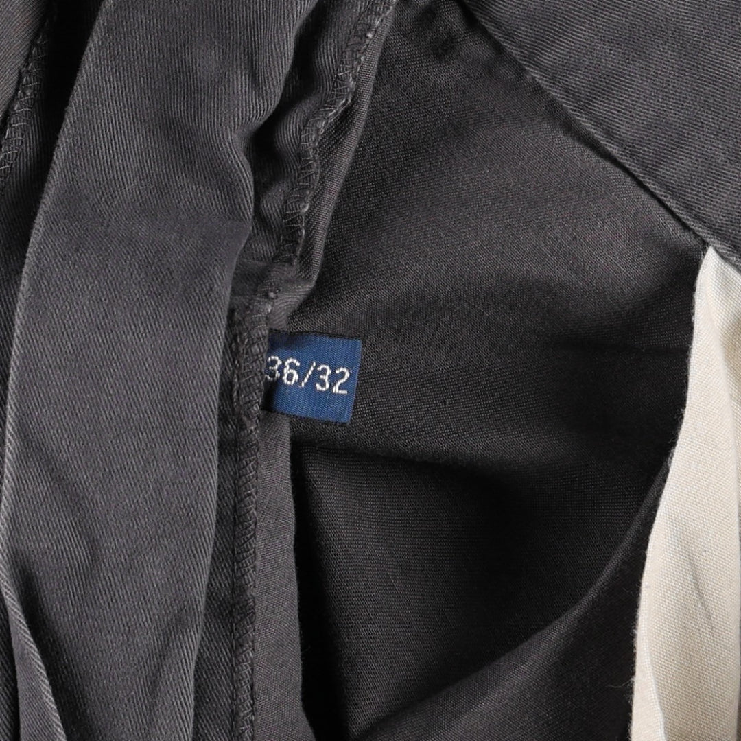 Ralph Lauren POLO by Ralph Lauren HAMMOND PANT Two-Pleat Chino Pants Size 36 cotton Charcoal Vintage Second Hand