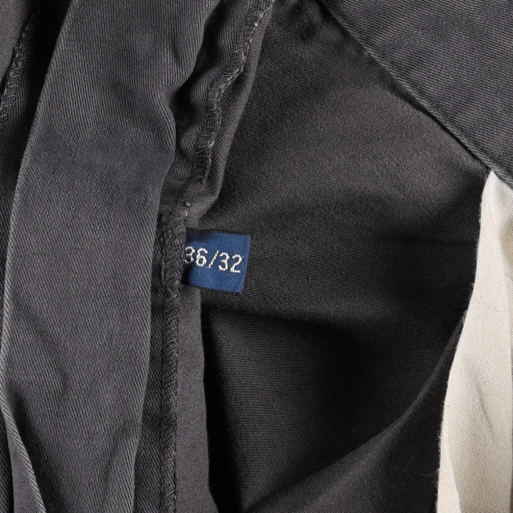 Ralph Lauren POLO by Ralph Lauren HAMMOND PANT Two-Pleat Chino Pants Size 36 cotton Charcoal Vintage Second Hand