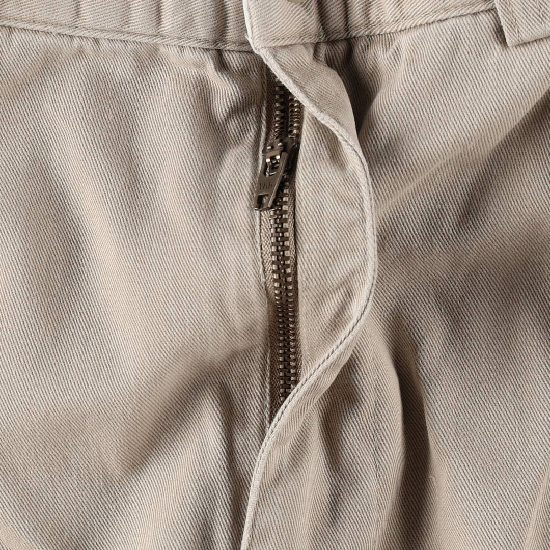 Ralph Lauren POLO by Ralph Lauren ANDREW PANT, two-pleat chino pants, men's, W32 equivalent cotton Beige type Vintage Second Hand