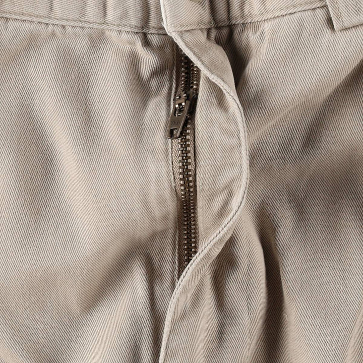 Ralph Lauren POLO by Ralph Lauren ANDREW PANT, two-pleat chino pants, men's, W32 equivalent cotton Beige type Vintage Second Hand