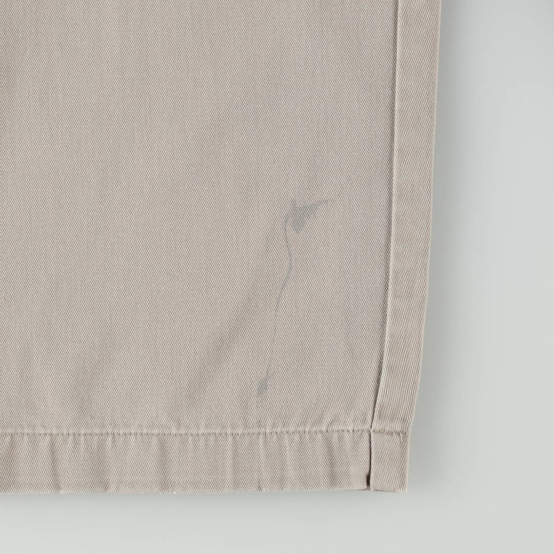 Ralph Lauren POLO by Ralph Lauren ANDREW PANT, two-pleat chino pants, men's, W32 equivalent cotton Beige type Vintage Second Hand