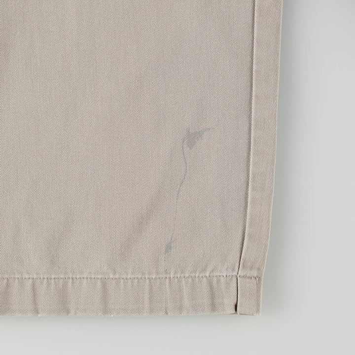 Ralph Lauren POLO by Ralph Lauren ANDREW PANT, two-pleat chino pants, men's, W32 equivalent cotton Beige type Vintage Second Hand