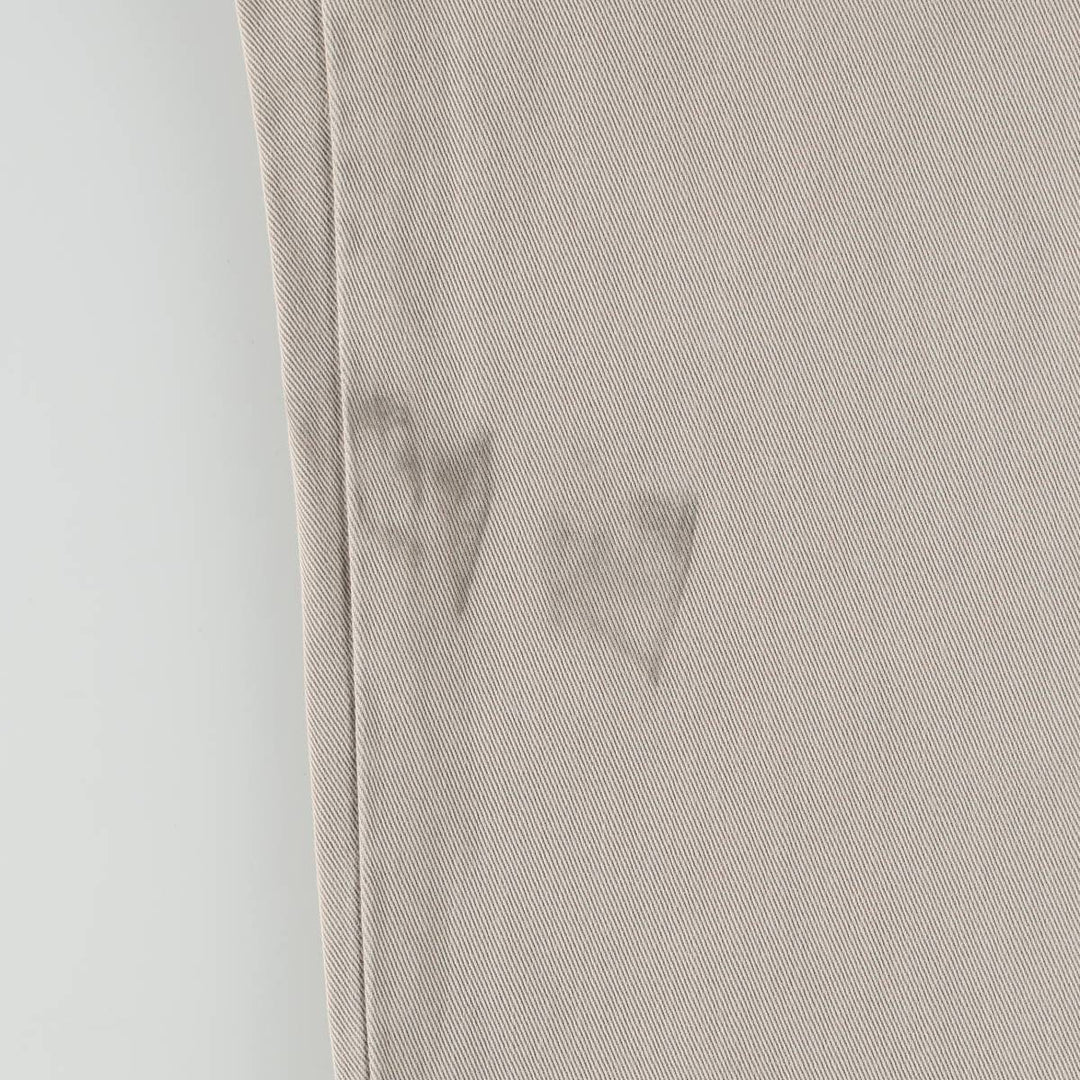 Ralph Lauren POLO by Ralph Lauren ANDREW PANT, two-pleat chino pants, men's, W32 equivalent cotton Beige type Vintage Second Hand