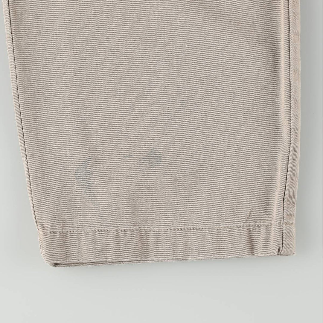 Ralph Lauren POLO by Ralph Lauren ANDREW PANT, two-pleat chino pants, men's, W32 equivalent cotton Beige type Vintage Second Hand