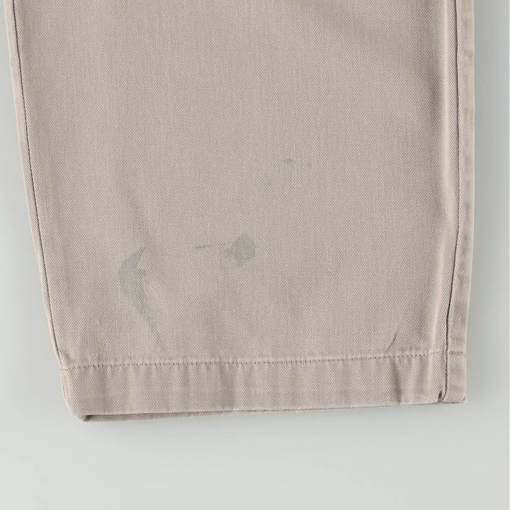 Ralph Lauren POLO by Ralph Lauren ANDREW PANT, two-pleat chino pants, men's, W32 equivalent cotton Beige type Vintage Second Hand