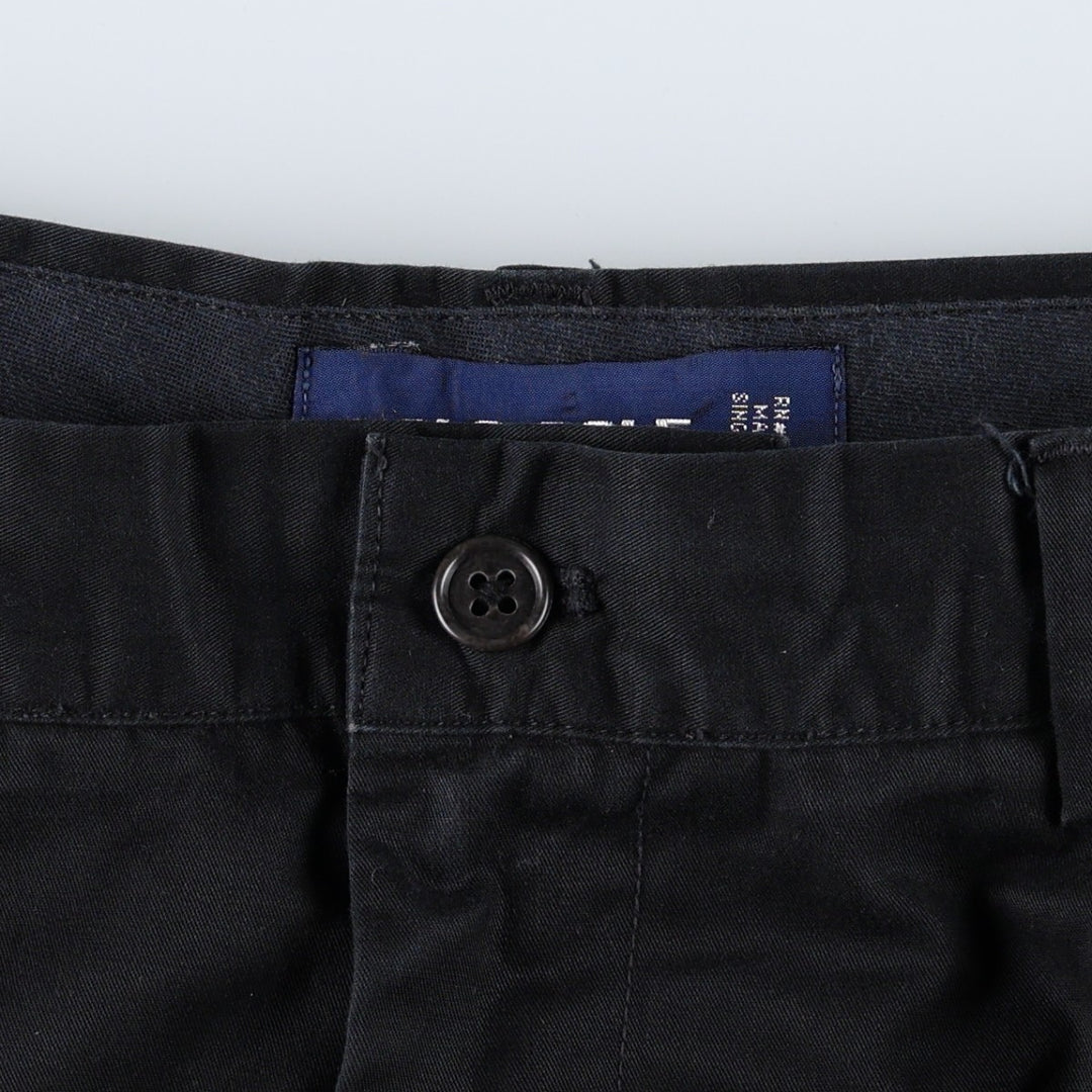 Ralph Lauren POLO GOLF Classic Golf Pant, two-pleat chino pants, men's size W34. polyester navy blue type Vintage Second Hand