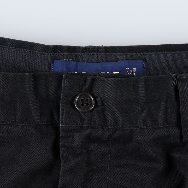 Ralph Lauren POLO GOLF Classic Golf Pant, two-pleat chino pants, men's size W34. polyester navy blue type Vintage Second Hand