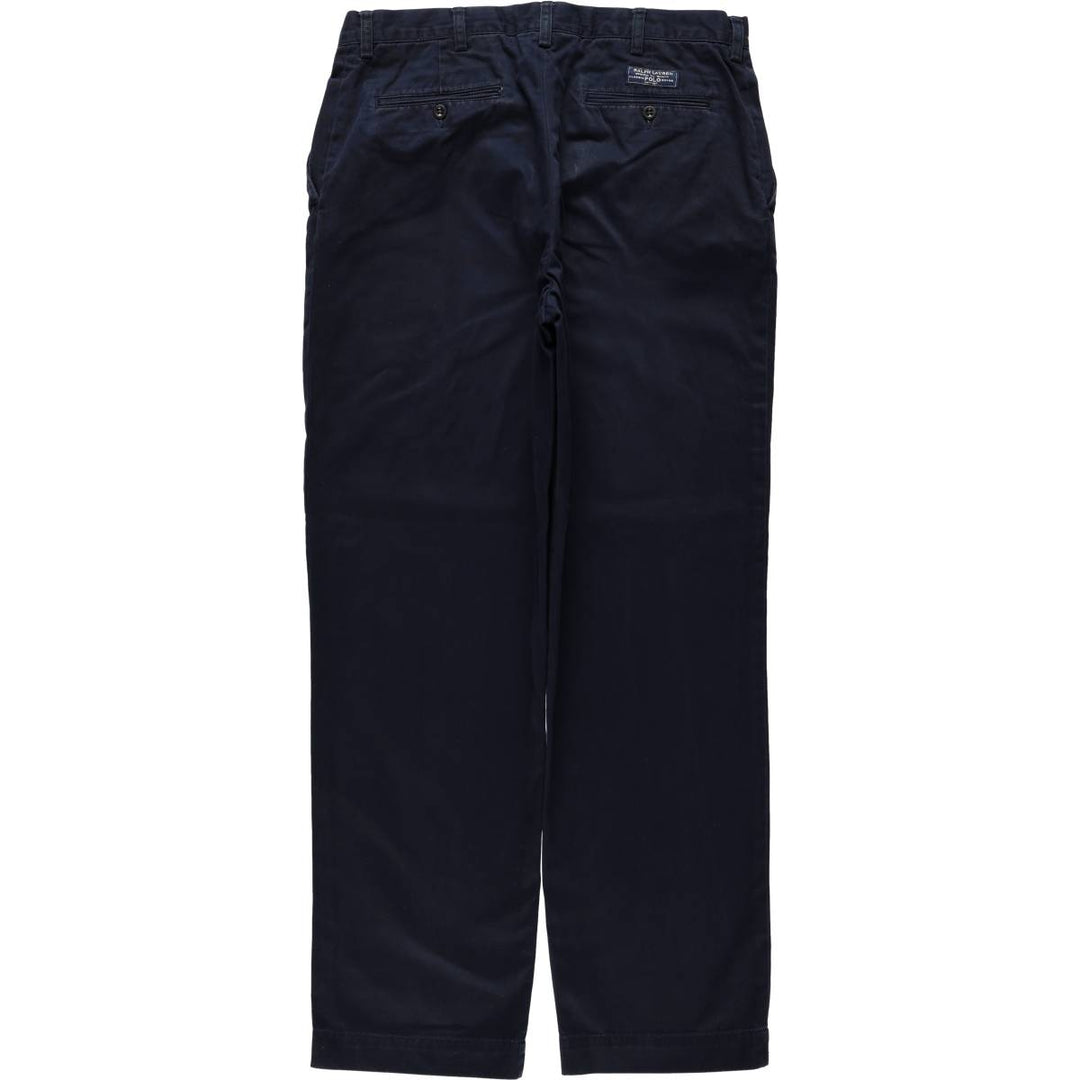 Ralph Lauren POLO by Ralph Lauren PROSPECT PANT Chino pants for men, equivalent to w35 cotton navy blue type Vintage Second Hand