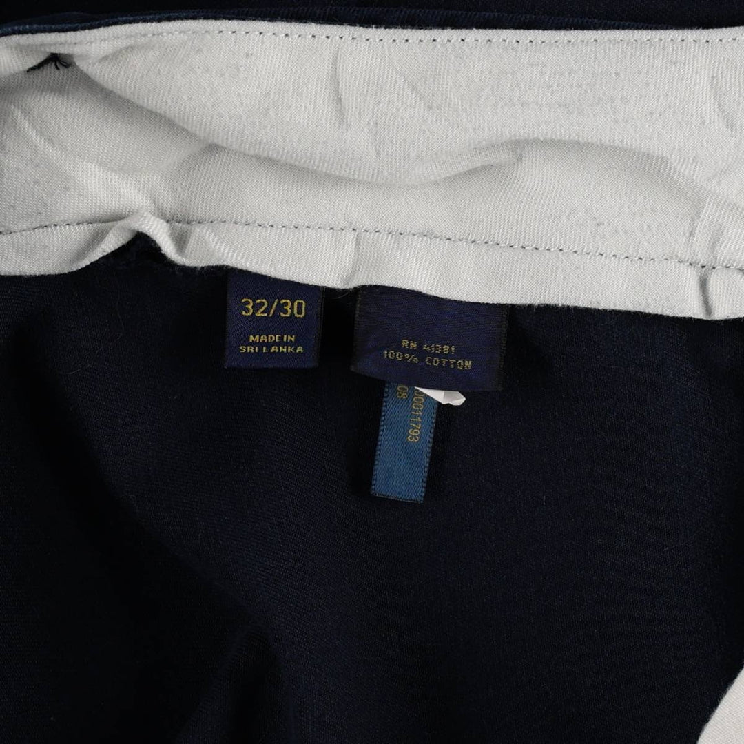 Ralph Lauren POLO RALPH LAUREN CLASSIC FIT Chino Pants Men's W33 equivalent cotton navy blue type Vintage Second Hand