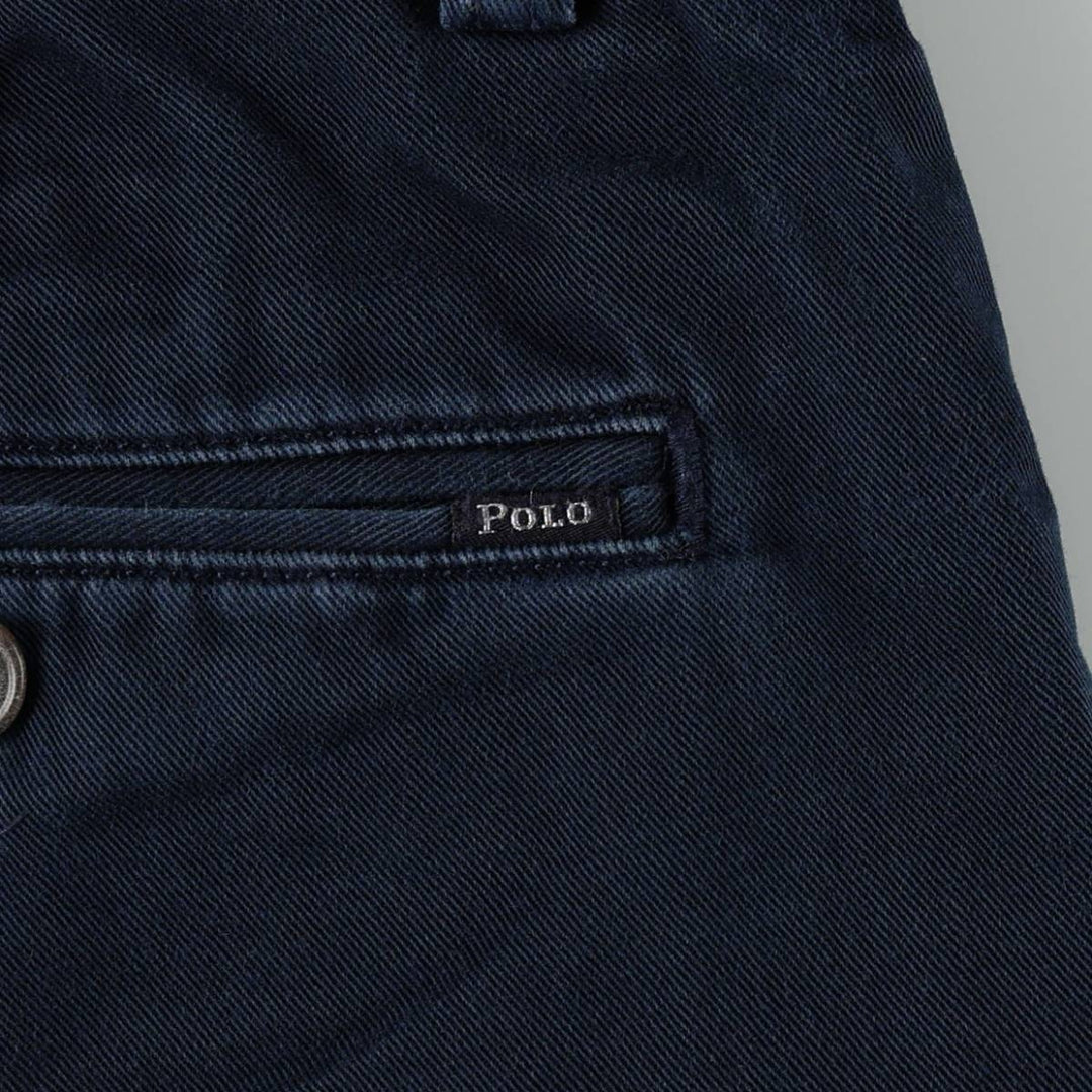 Ralph Lauren POLO RALPH LAUREN CLASSIC FIT Chino Pants Men's W33 equivalent cotton navy blue type Vintage Second Hand
