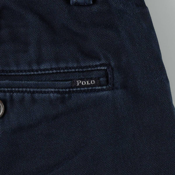 Ralph Lauren POLO RALPH LAUREN CLASSIC FIT Chino Pants Men's W33 equivalent cotton navy blue type Vintage Second Hand